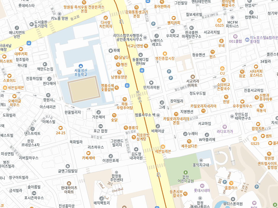 아더사이더 주식회사 위치가 표시된 지도
